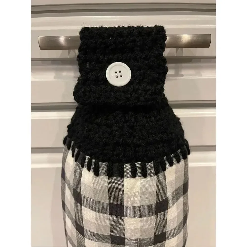 Crochet Top Kitchen Towel- King of the Grill